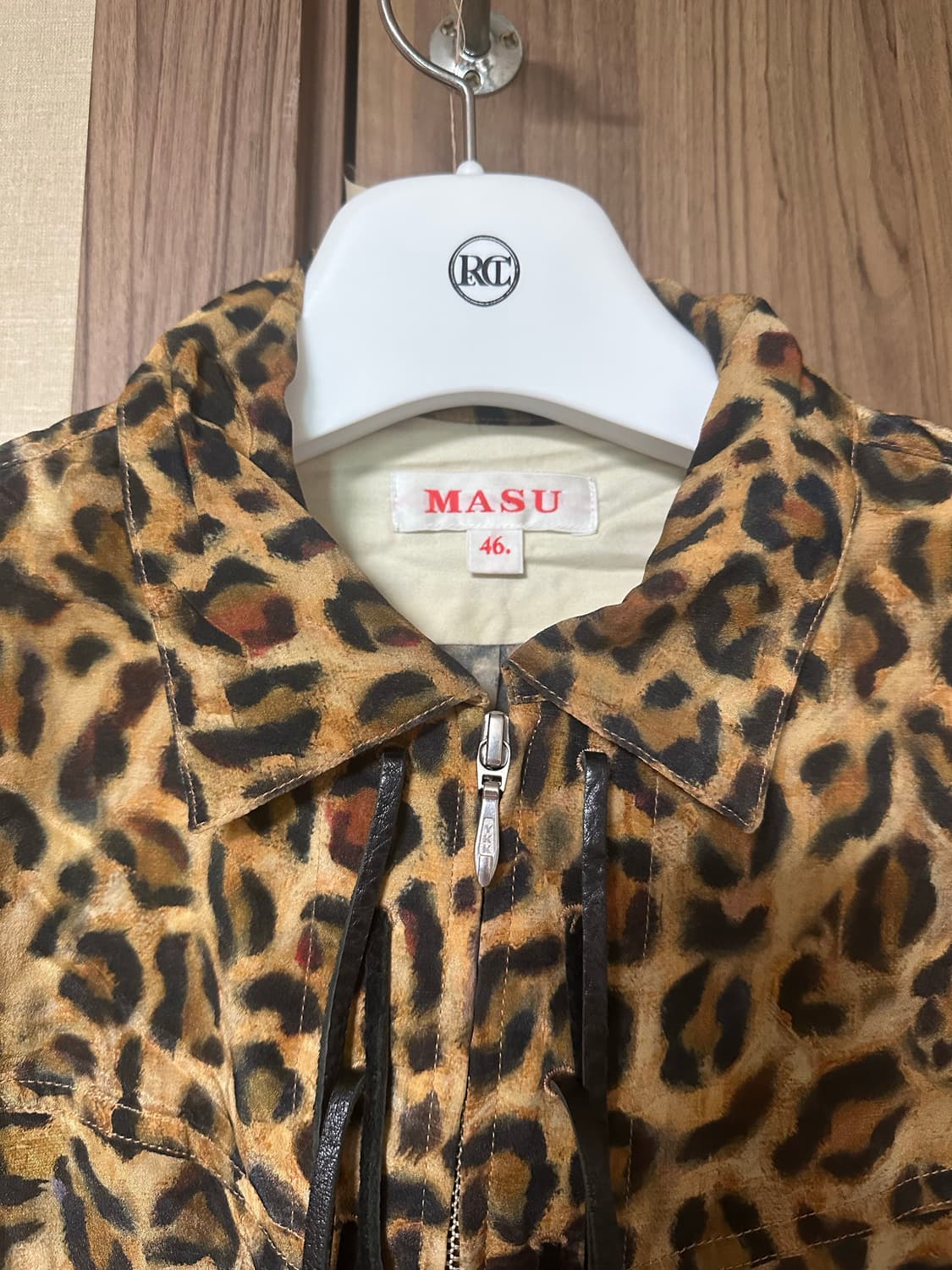[46] masu 마수 22aw leopard shirts 상품이미지3