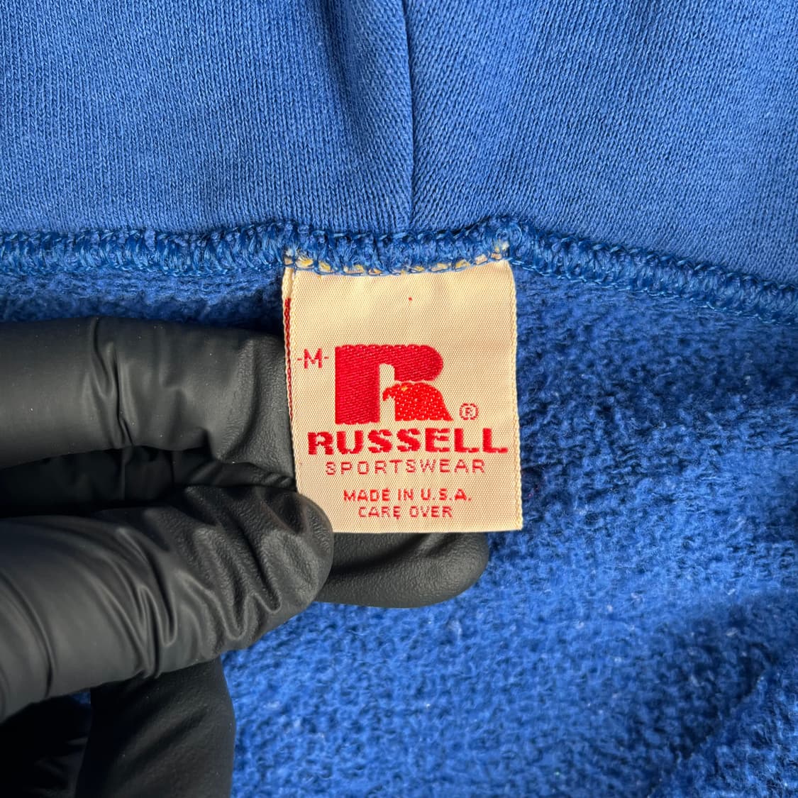 70s 올드 러셀 애슬래틱 후드집업 다크블루 상품이미지4
