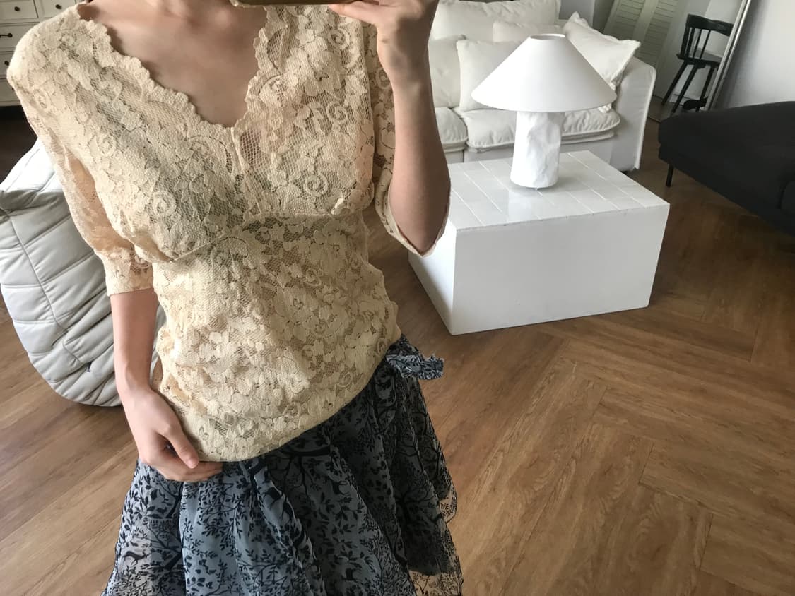 vintage lace top 상품이미지4