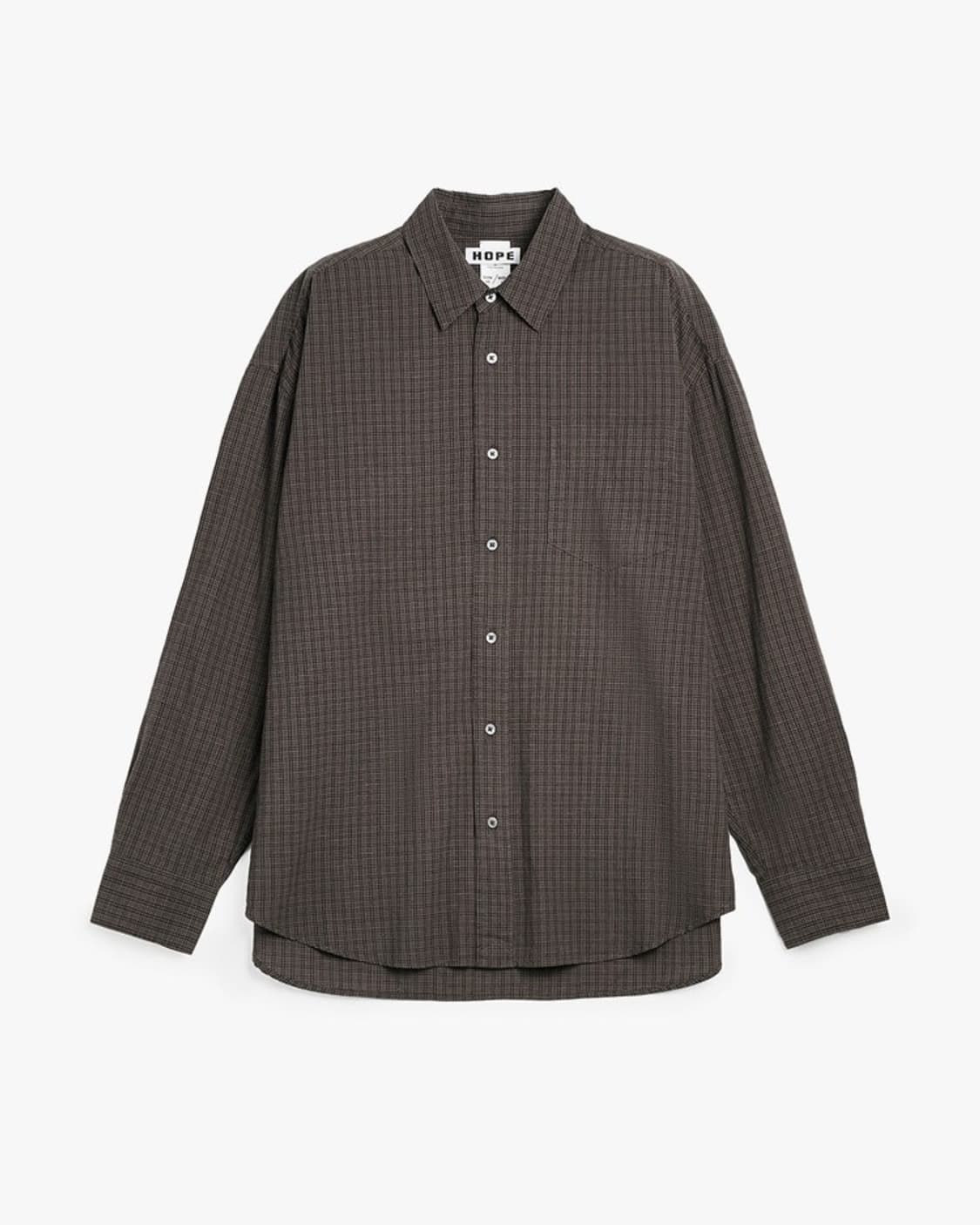 Hope 호프 스톡홀름 와이드 핏 체크 셔츠  상품이미지1