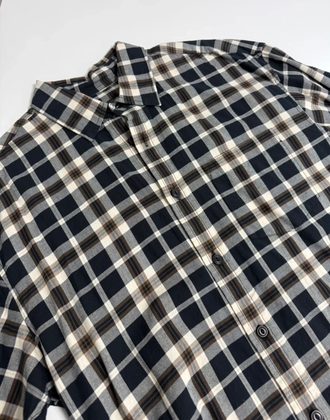 후아유 체크 셔츠 (L) 상품이미지2