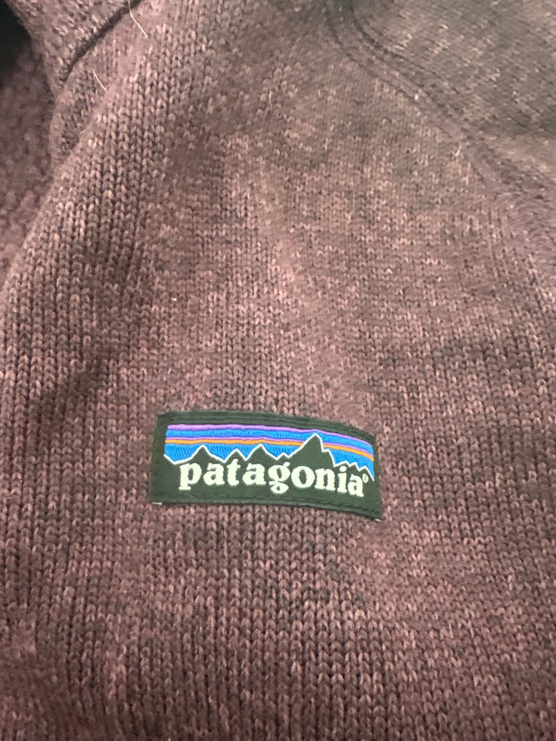 파타고니아 플리스 하프집업 버건디 상품이미지3