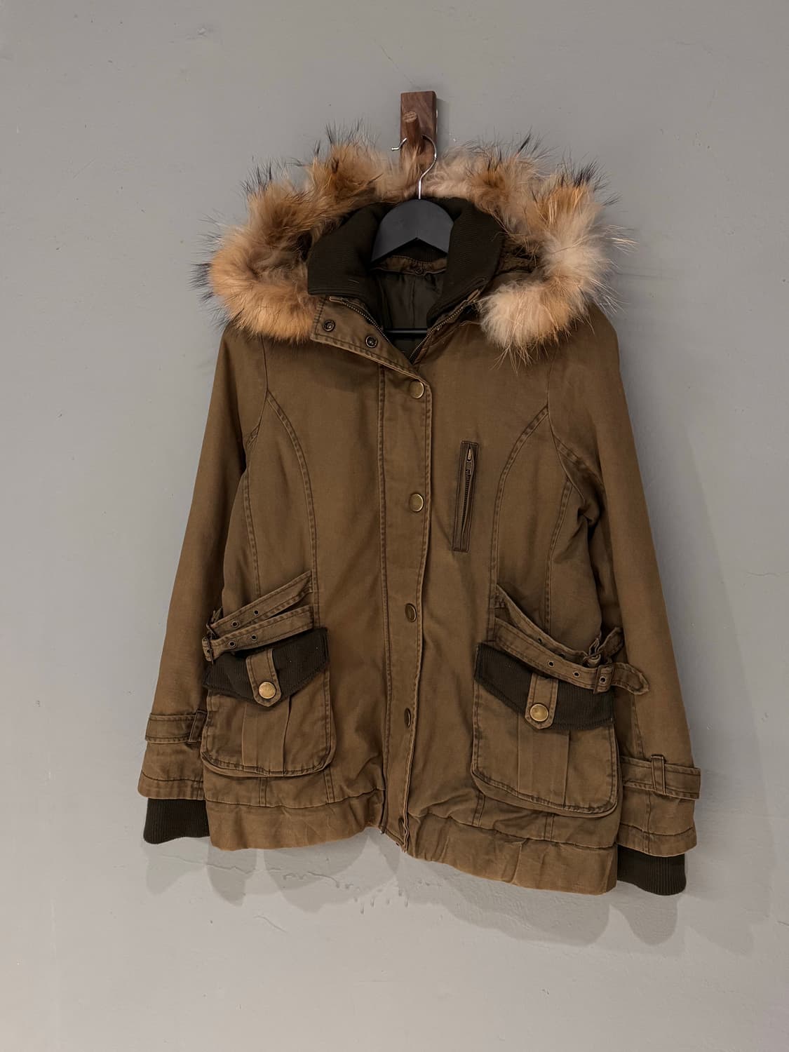 KY 디테일 투웨이 퍼 후드자켓 상품이미지1