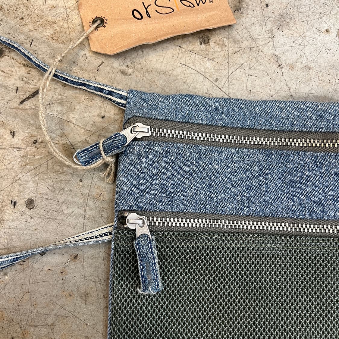 orslow x beams 데님 메쉬 사코슈 상품이미지2