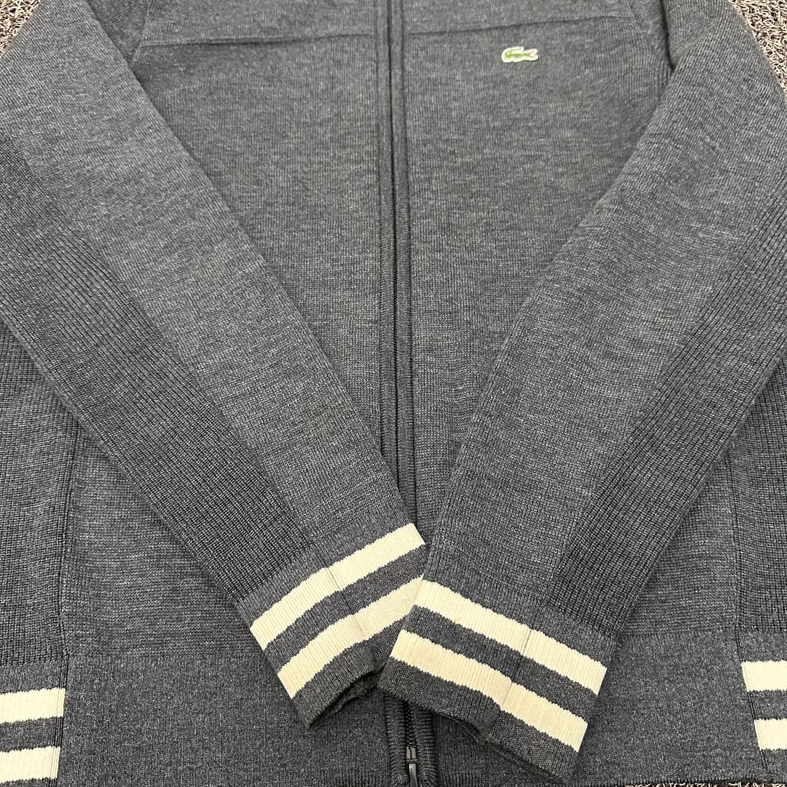 라코스테 울 니트 집업 그레이100(L) 상품이미지5