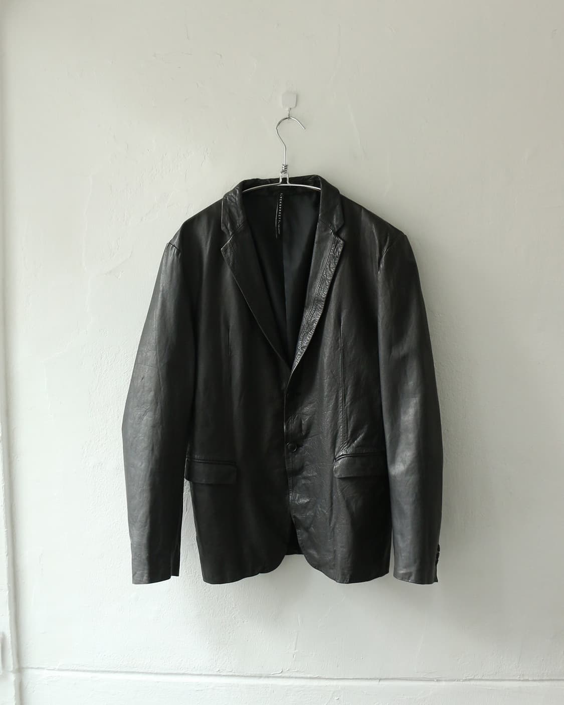 블랙바렛 레더 블레이저  상품이미지1