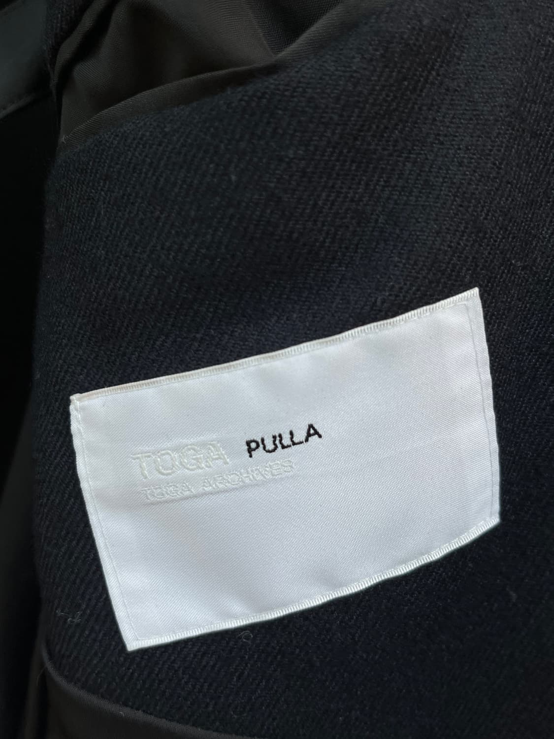 Toga Pulla 토가 풀라 울 코트 블랙 Women 38 상품이미지6