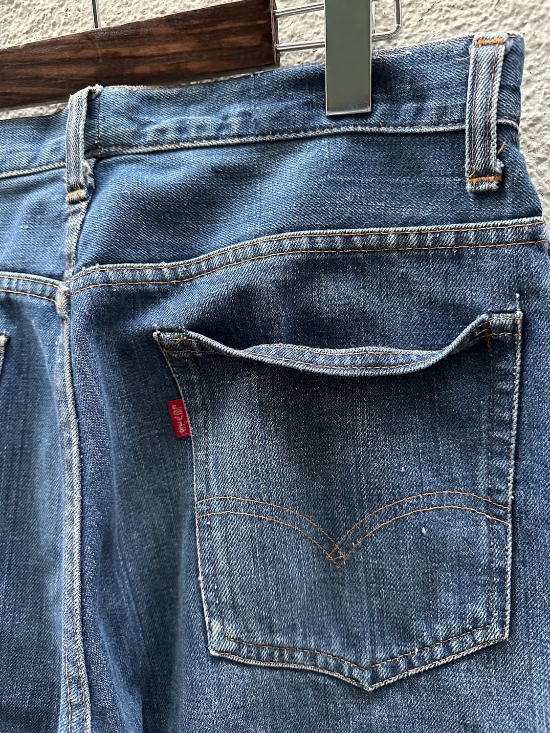 70s USA Levis 66전기 데님 팬츠 상품이미지8