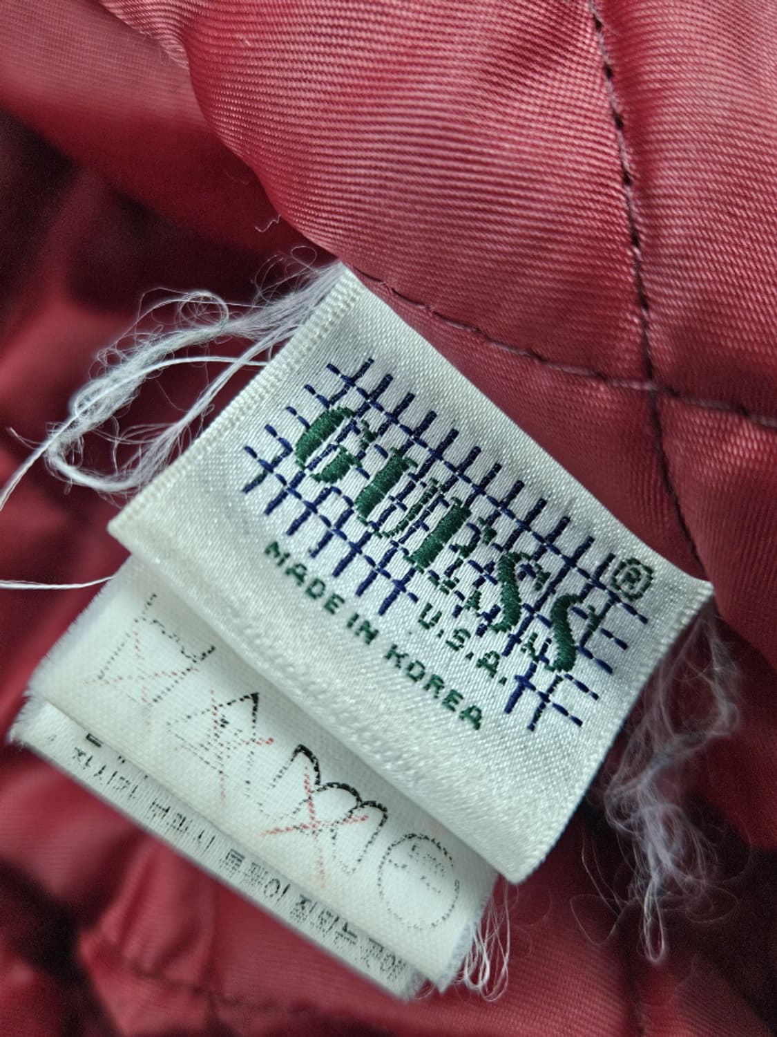 90's 게스 1955 투어링 배색 바시티 자켓 (100) / 10170 상품이미지9