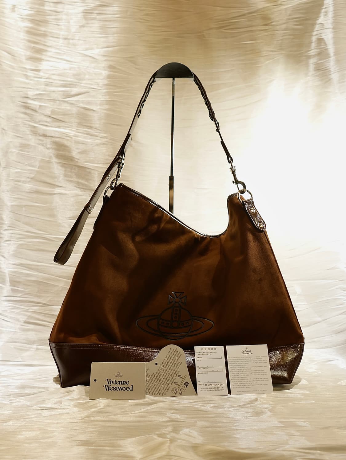 비비안웨스트우드 브라운 토트 호보백 상품이미지3