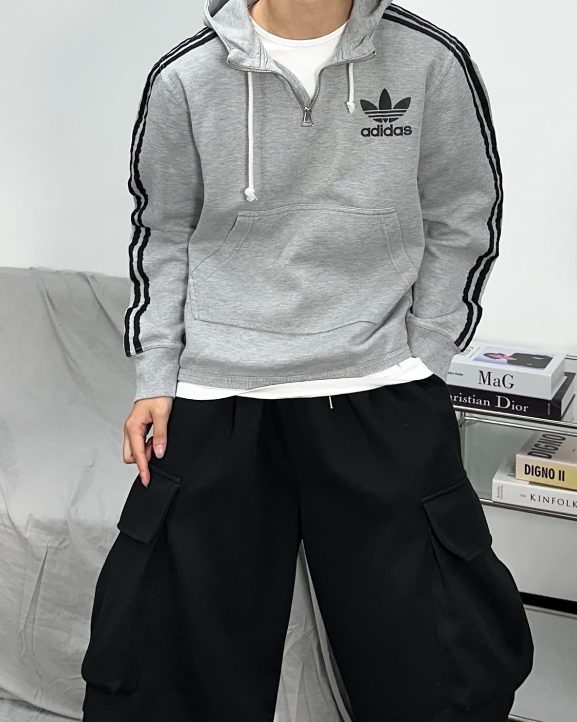 아디다스 파이어버드 하프집업 후드티 105 상품이미지2