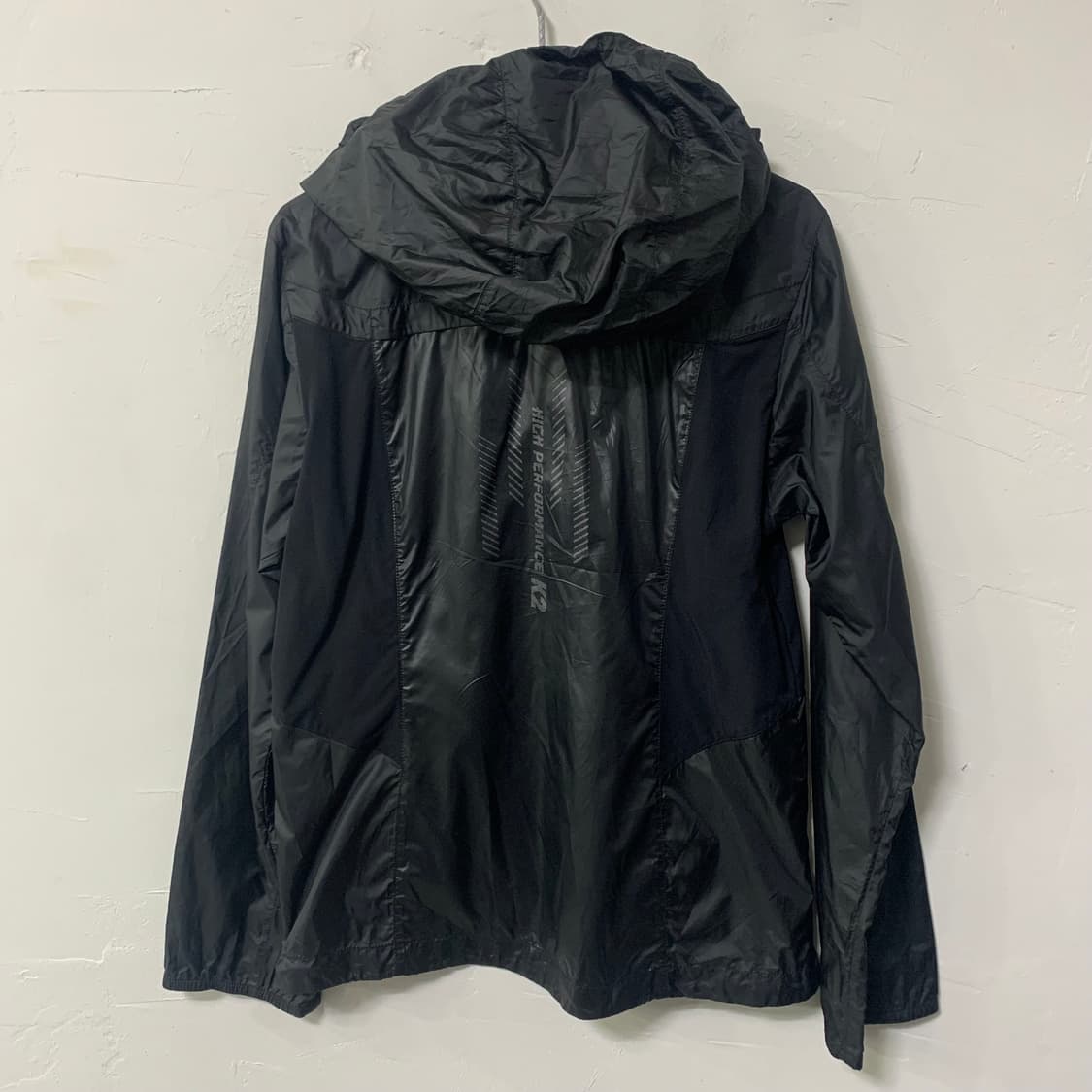 (90) K2 블랙 바람막이 후드 자켓 상품이미지2