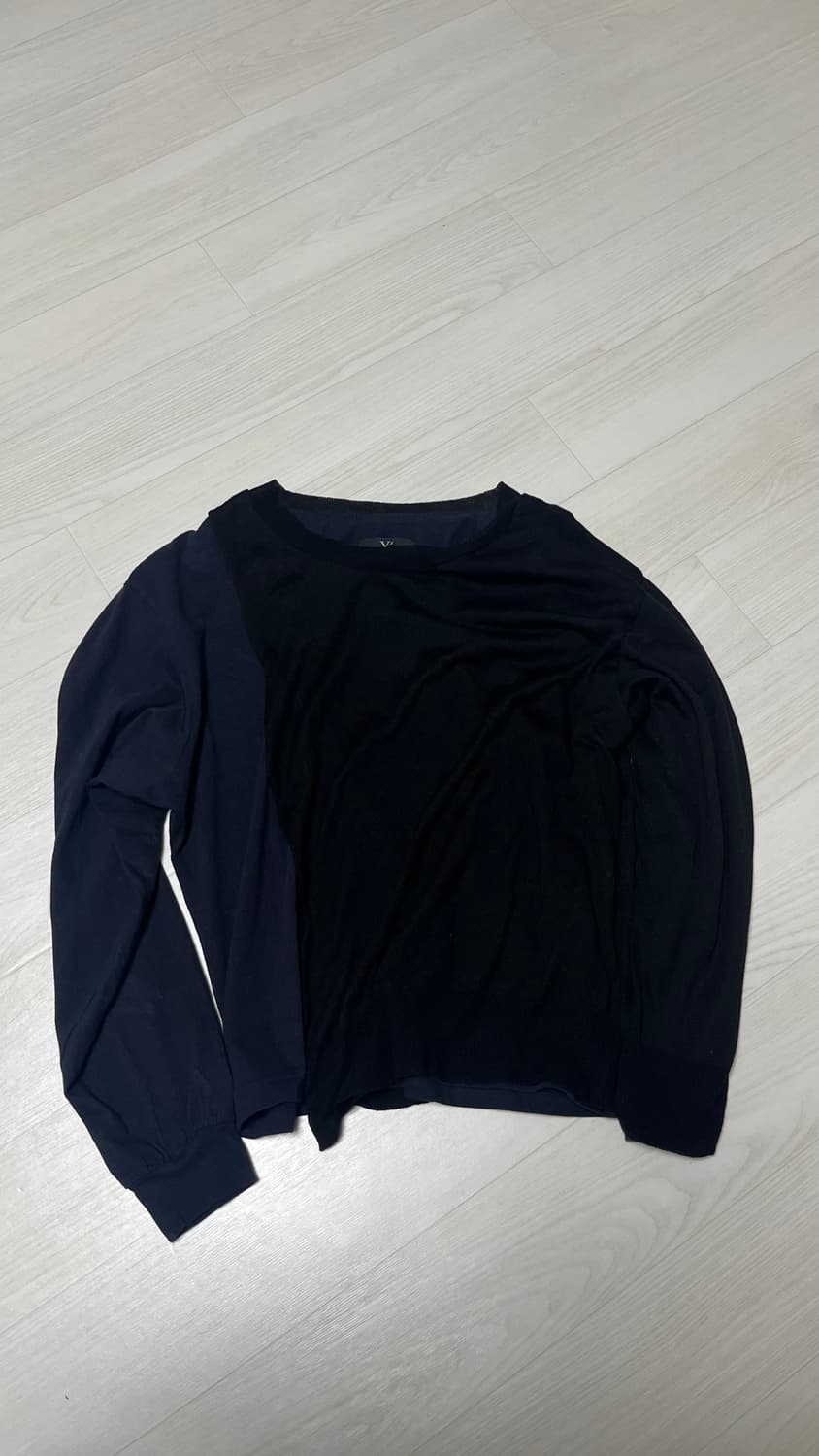 와이즈 니트믹스 롱슬리브 2사이즈 상품이미지1