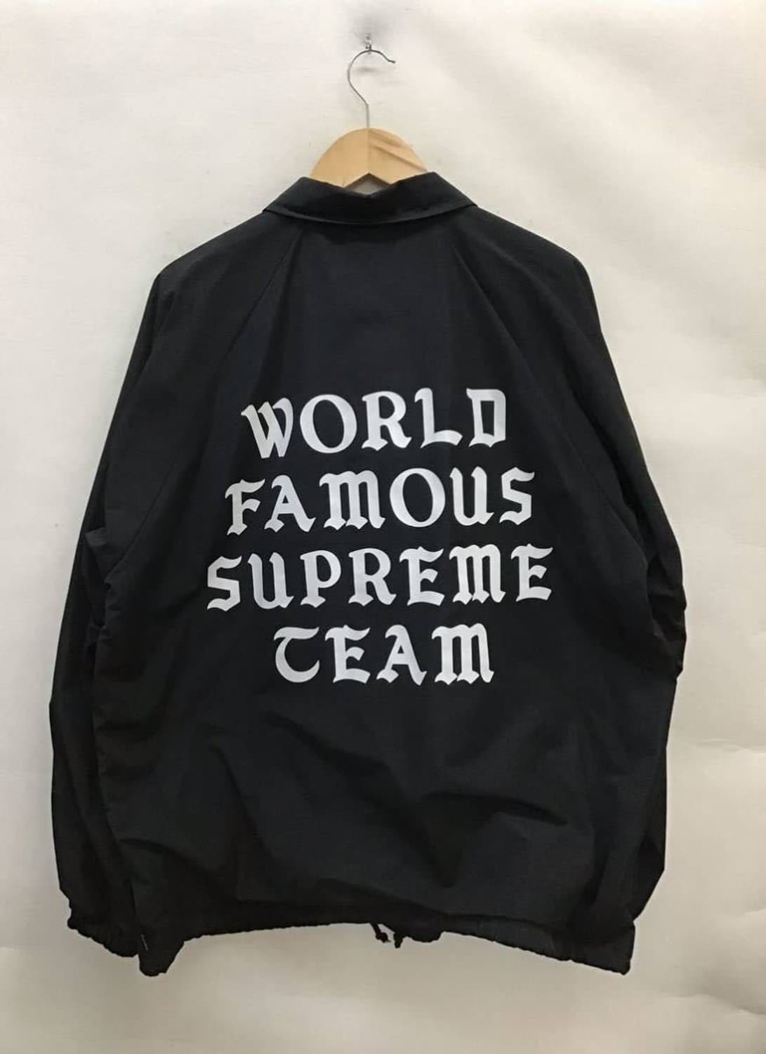 슈프림 코치자켓 world famous 블랙 xl 상품이미지2