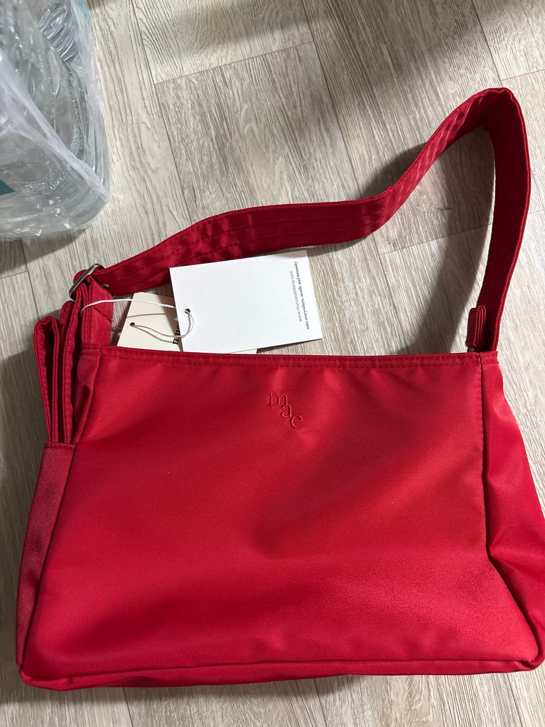 무쿠앤에보니 미니 크로스 백 레드 상품이미지3