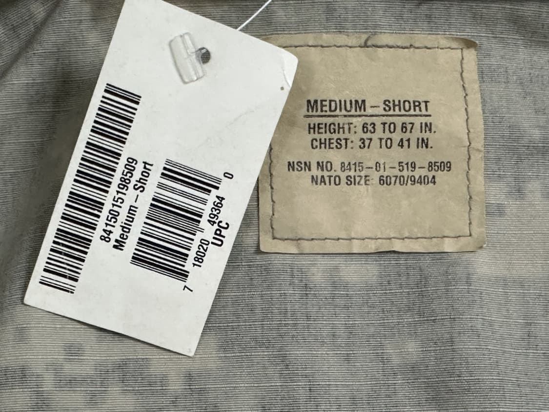 미군 구형 ACU 전투복 상의 (M/S) (L) 상품이미지8