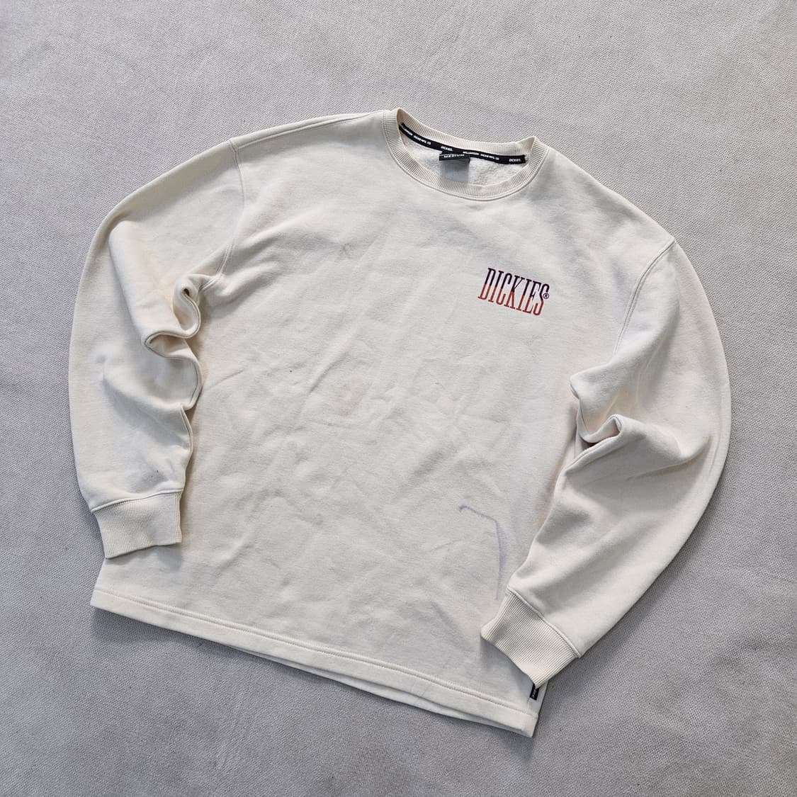 M 디키즈 로고 오버핏 스웻 맨투맨(얼룩 0408Y 상품이미지1