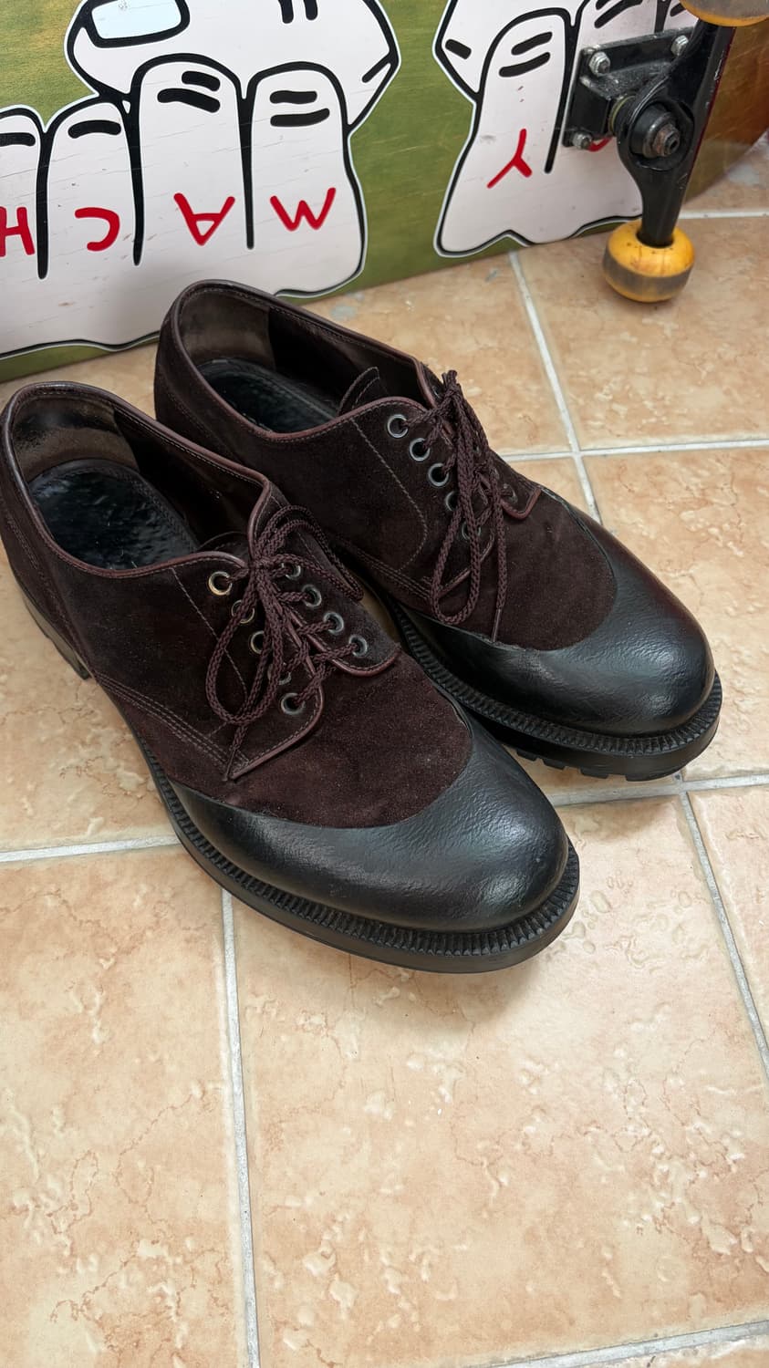 프라다 런웨이 피스 스웨이드 로퍼 US 9 프라다 스포츠 아메리칸컵 상품이미지1