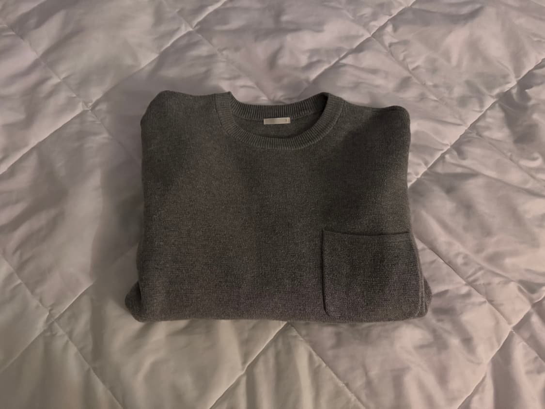 vintage gray pocket knit 상품이미지2