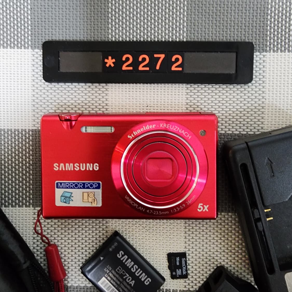 삼성 MV 800 디지털카메라 레드바디 파우치포함 상품이미지2