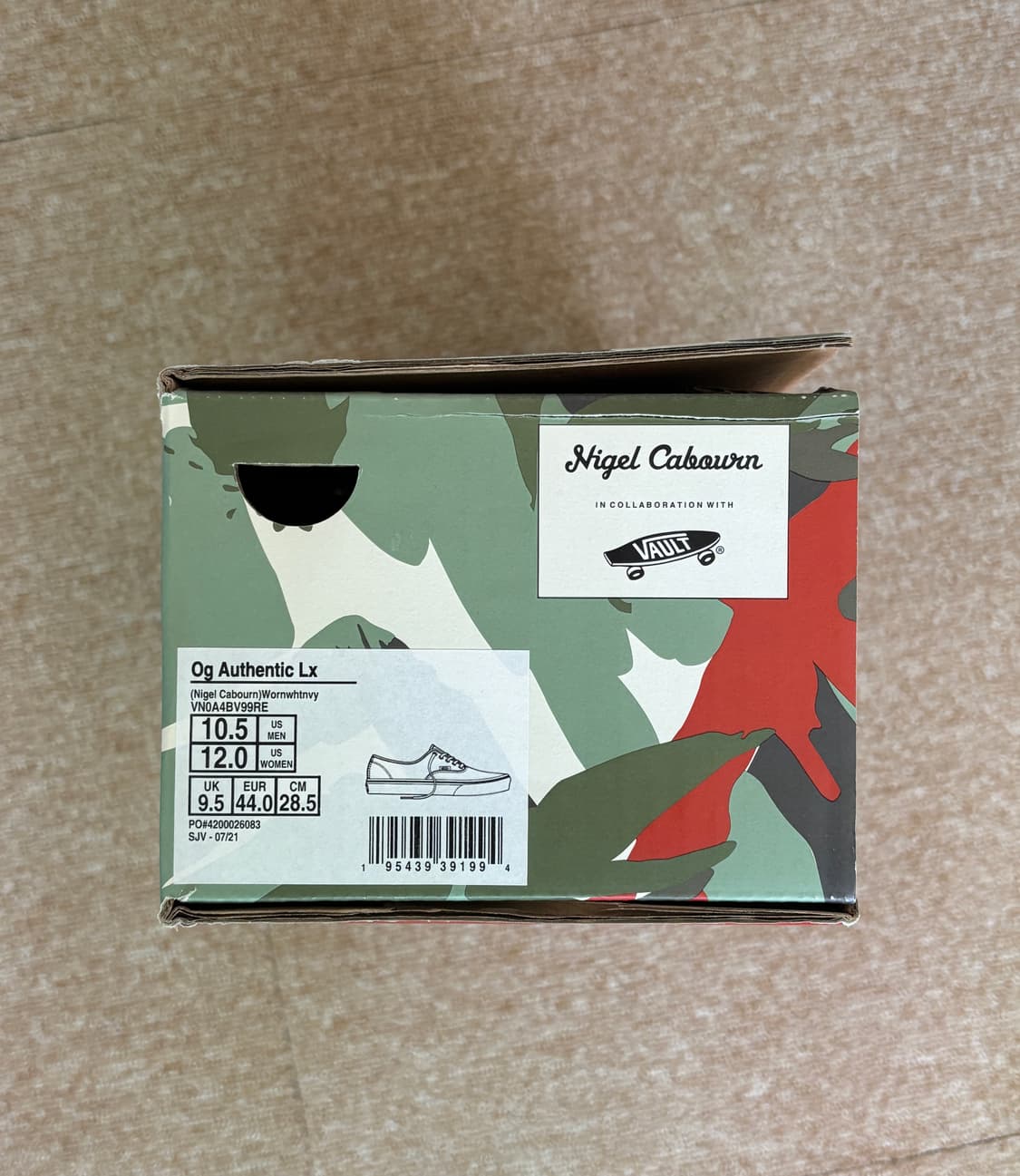 (285) 반스 볼트 x 나이젤카본 OG 어센틱 LX 원 화이트 네이비 상품이미지7