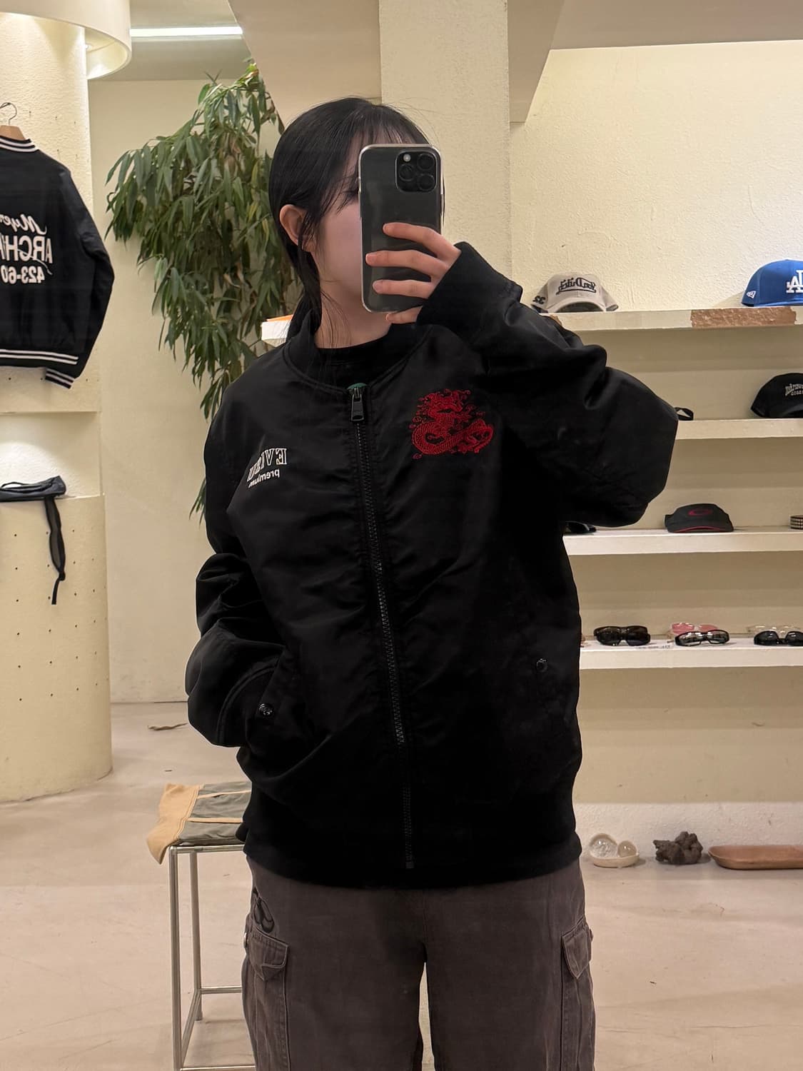 에비수 자수 블루종 자켓 U379 상품이미지1