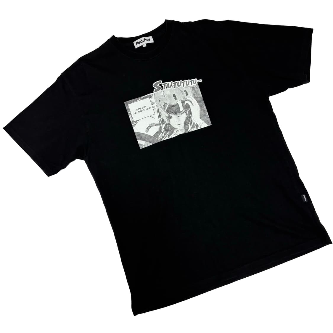 피치스(Peaches.) 'STUTUTUTU' 애니메이션 그래픽 티셔츠 상품이미지1