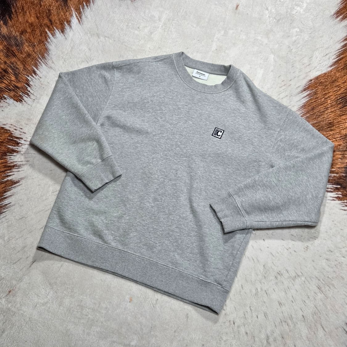 커버낫 그레이 맨투맨 상품이미지5