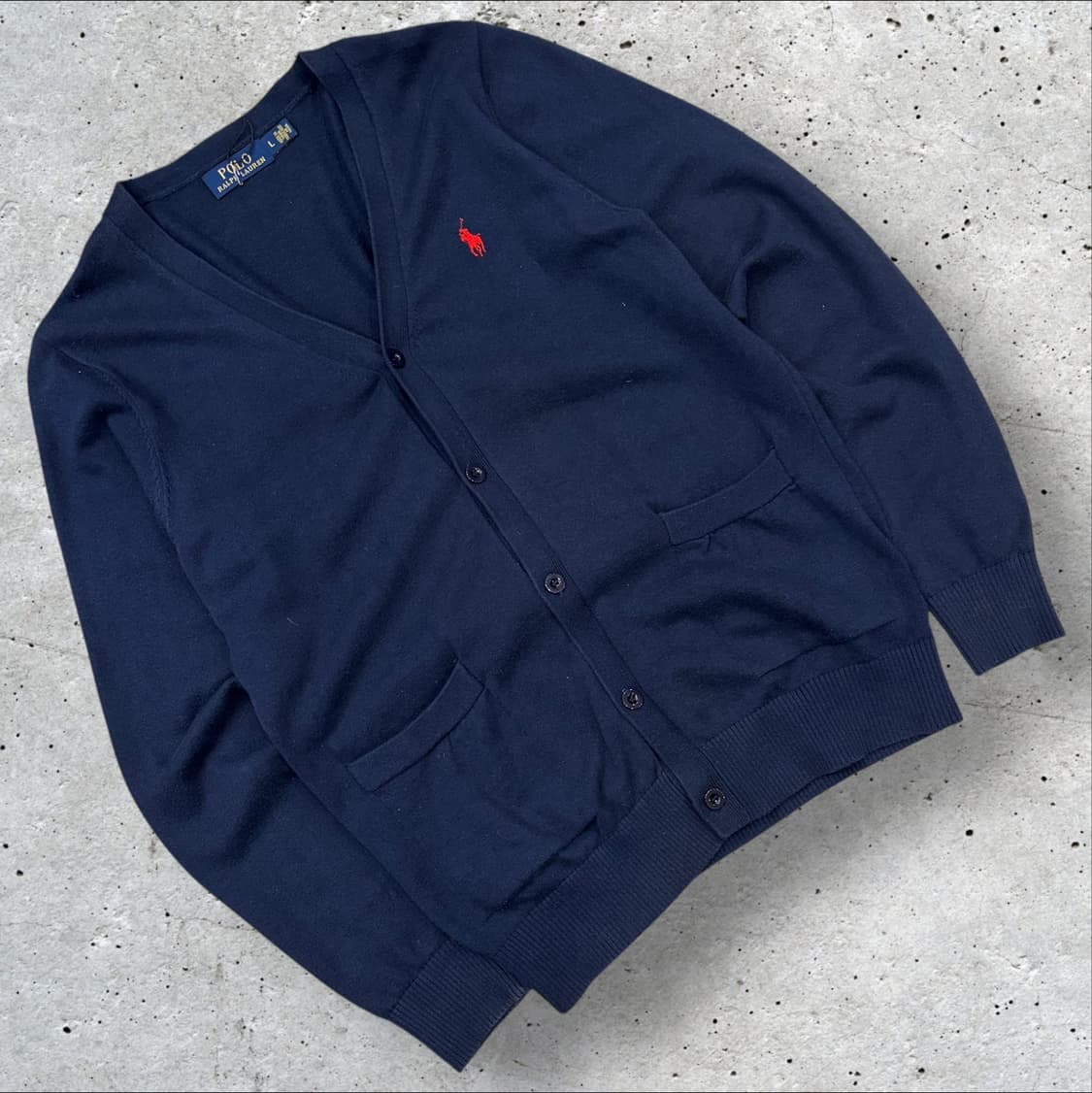 [L] 폴로 랄프로렌 네이비 가디건 B379 상품이미지1