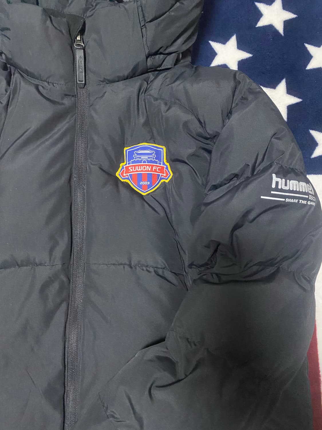 수원FC 03 선수 지급용 험멜 패딩 상품이미지2