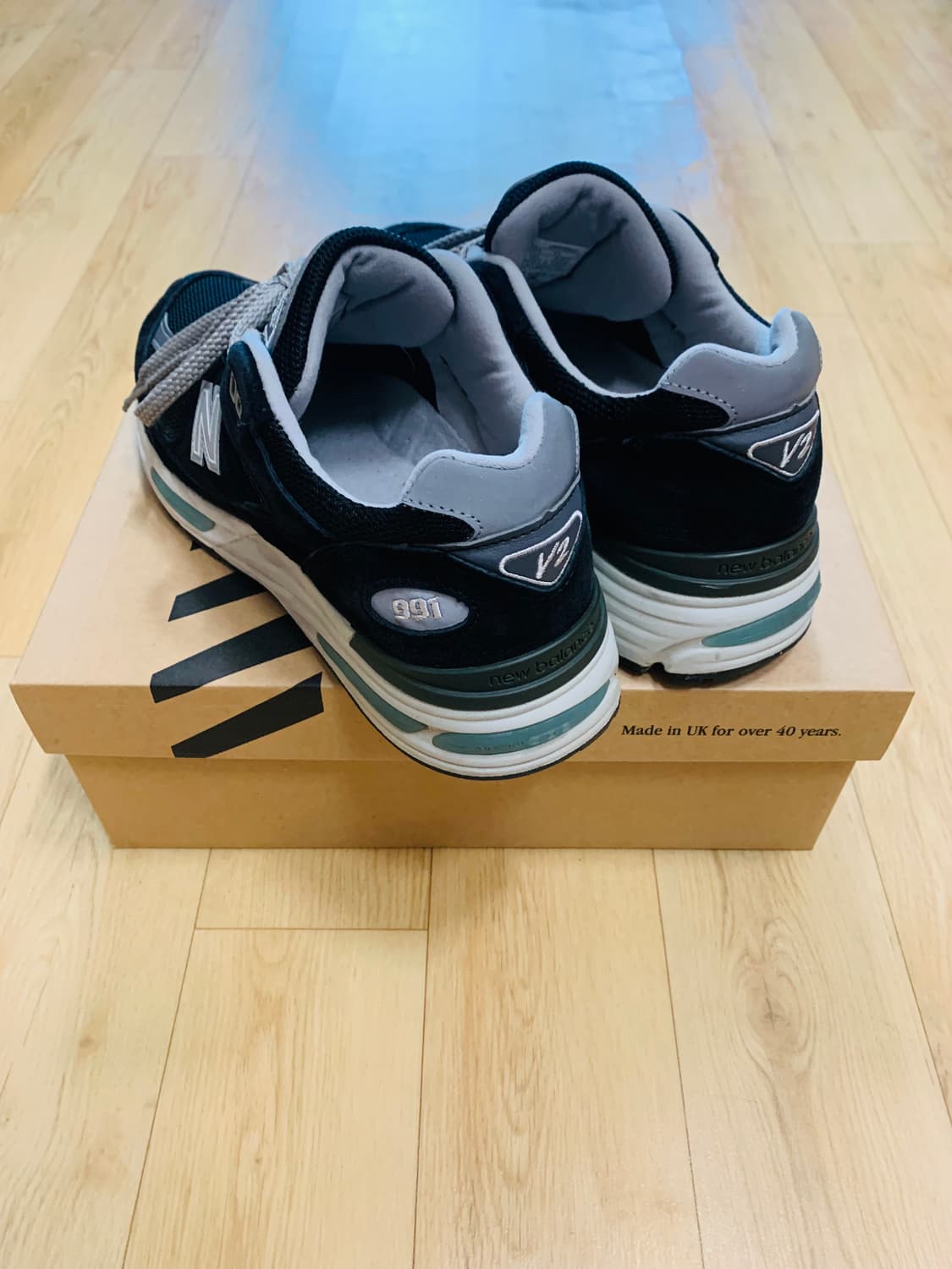 [265] 뉴발란스 991v2 메이드 인 UK 블랙 상품이미지4