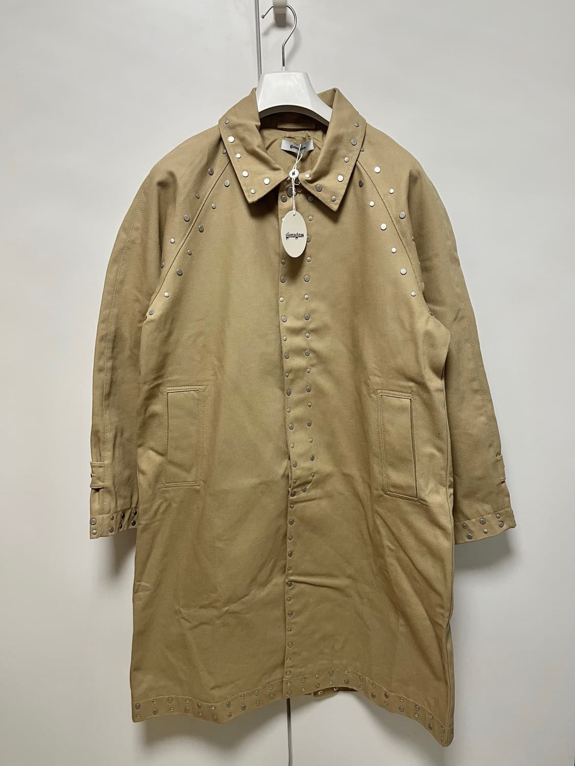 [S,M]기마구아스 Tina 스터드 코트/베이지 상품이미지1