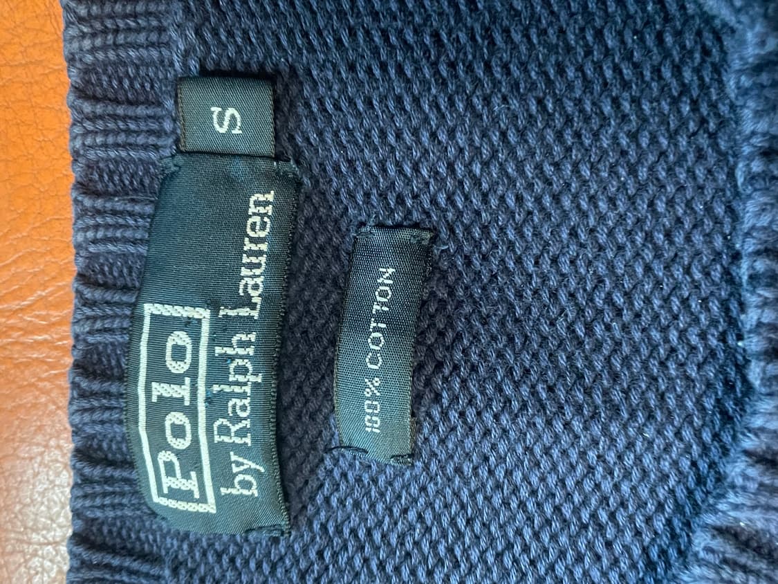 폴로 코튼니트 네이비 상품이미지2