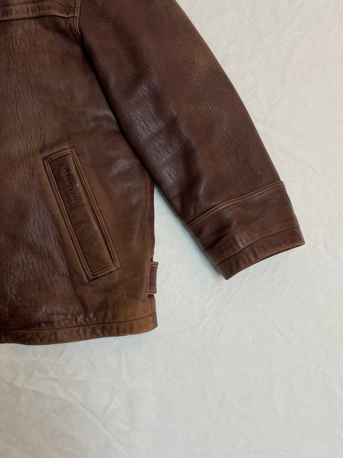 맨스타 코오롱 레더 자켓 상품이미지4