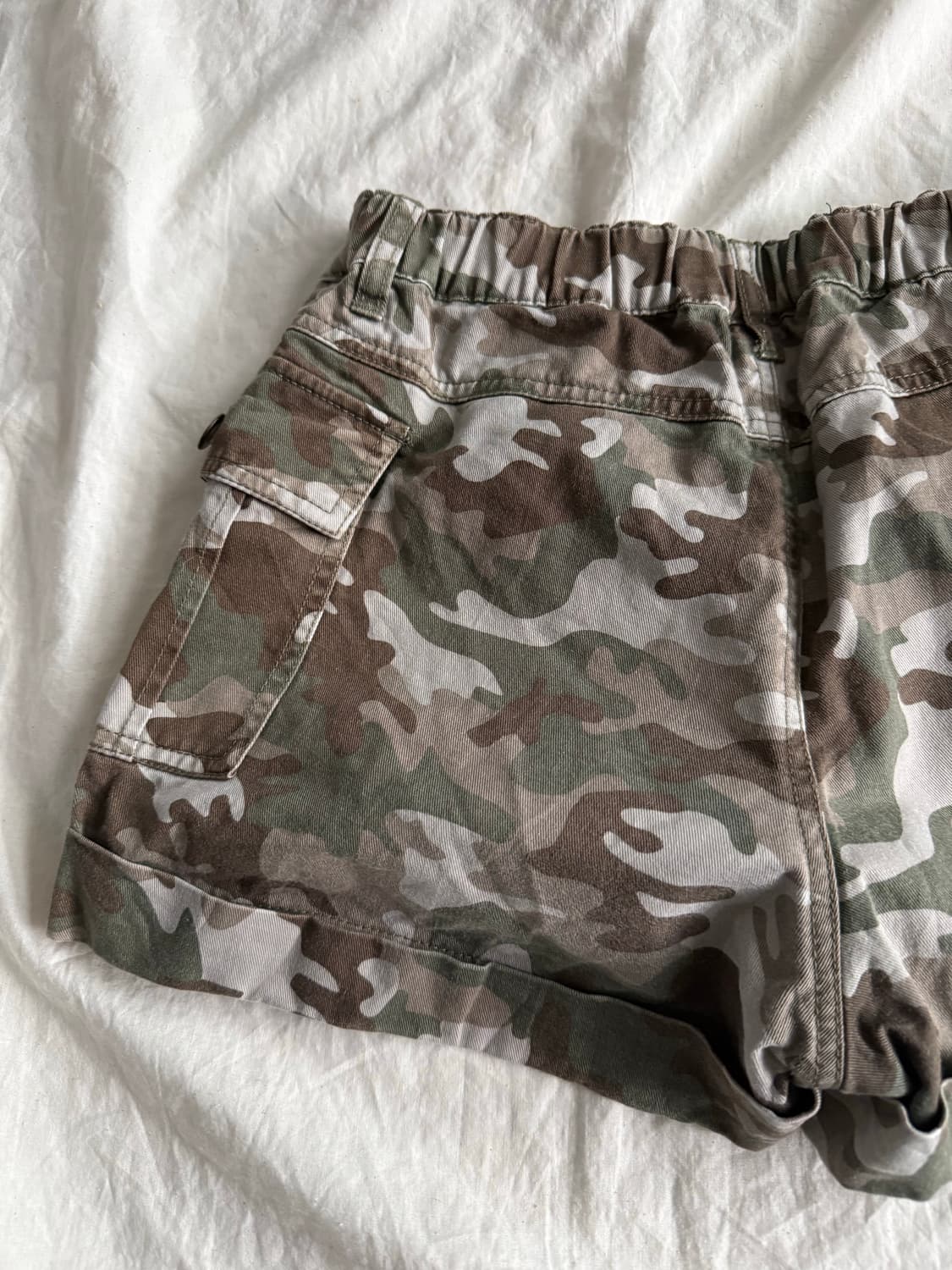 Y2k 카모 카고 반바지 상품이미지5