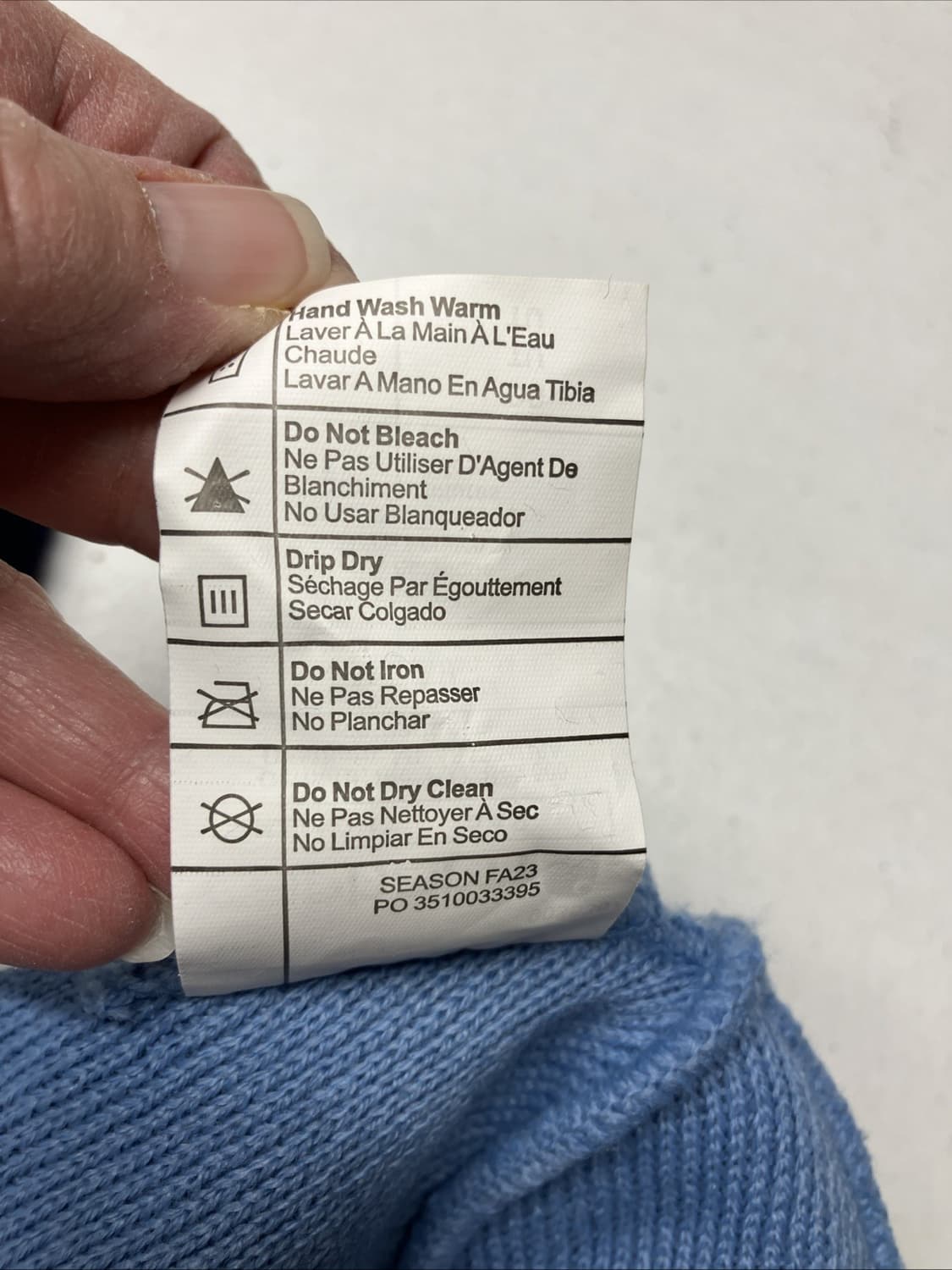 칼하트 로고 패치 워치햇 비니 블루 상품이미지5