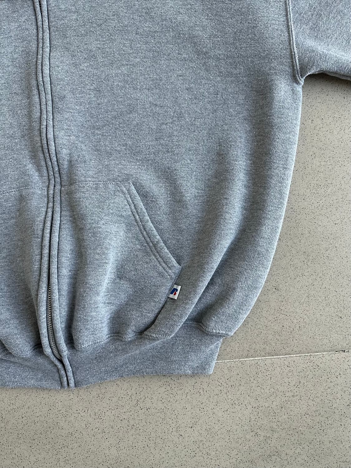 00s 빈티지 러셀 후드집업 그레이 XL 상품이미지3
