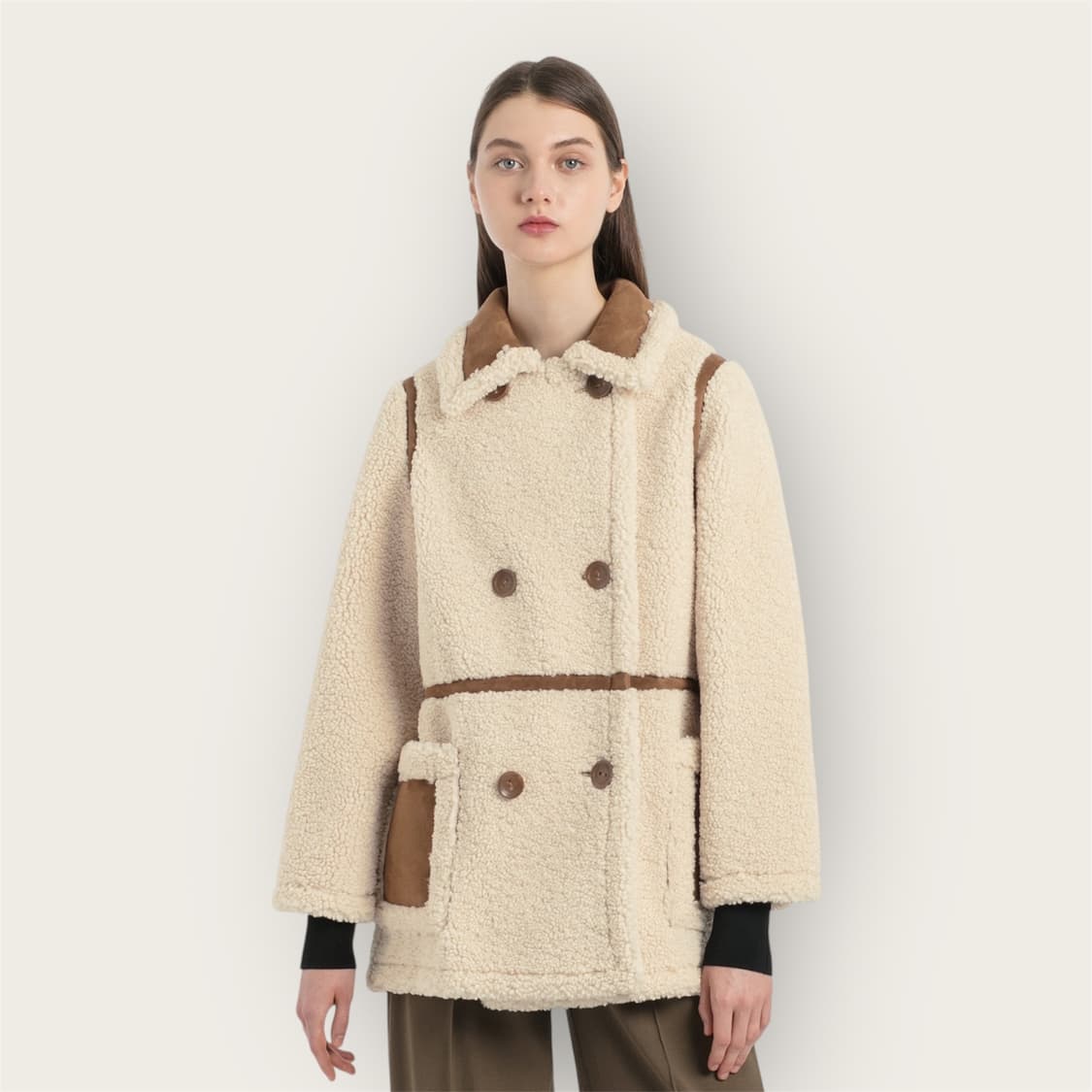 .34/ 스탠드스튜디오 익스클루시브 클로에 테디 퍼 자켓  상품이미지1