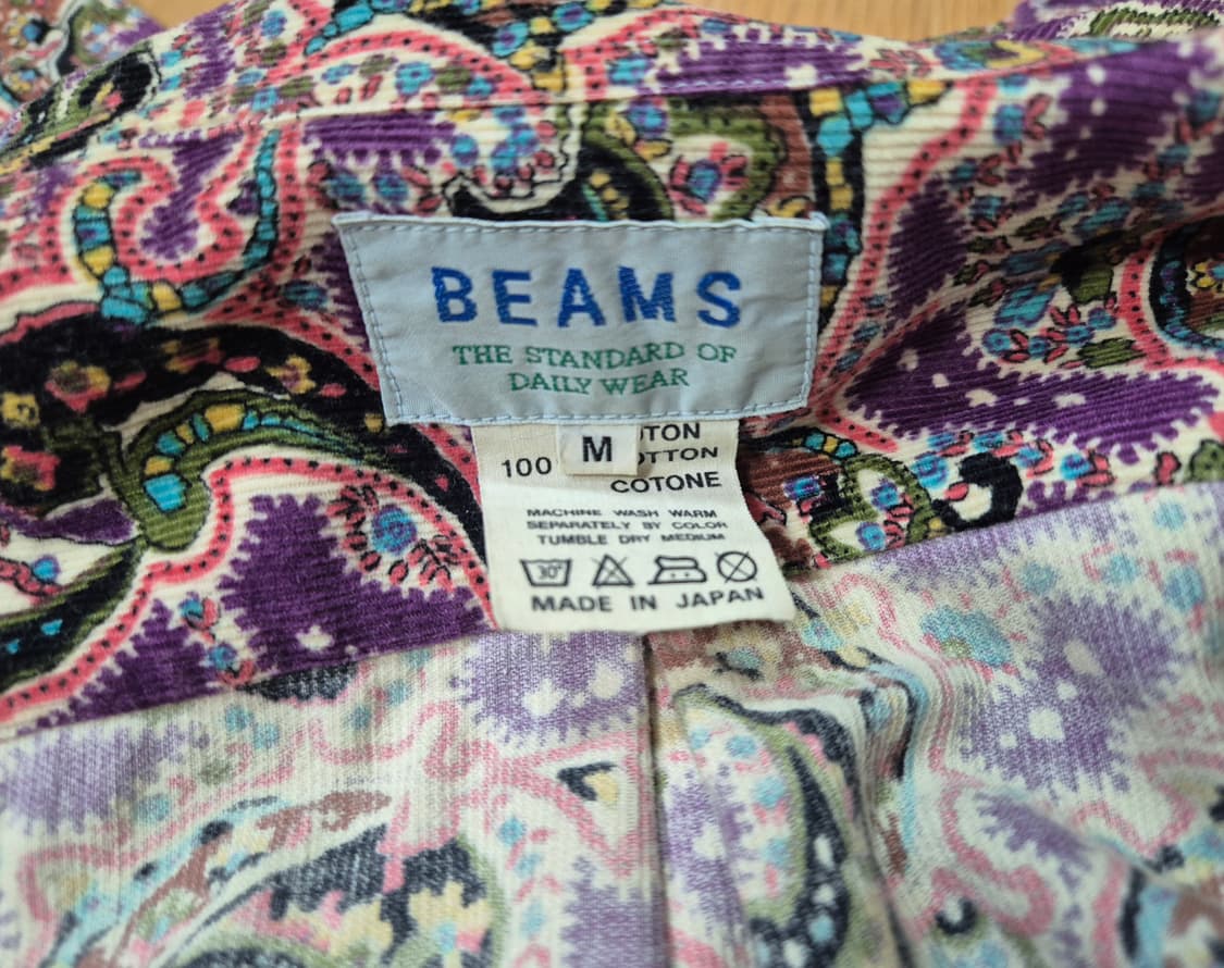 빔즈 페이즐리 코듀로이 셔츠 상품이미지3