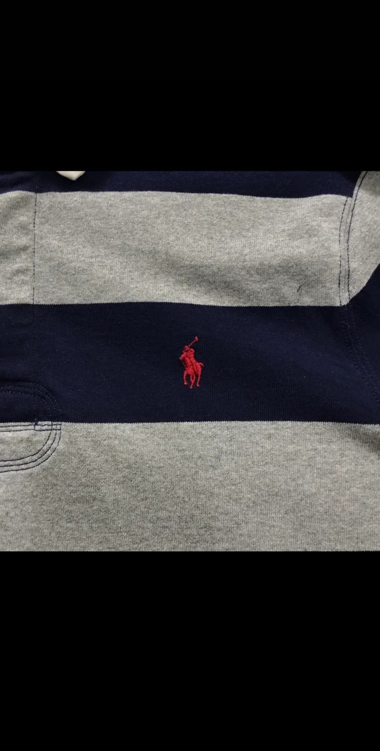 [[L(실 XL), QR인증,A급] 폴로(POLO) 랄프 로렌 럭비티셔츠 상품이미지4