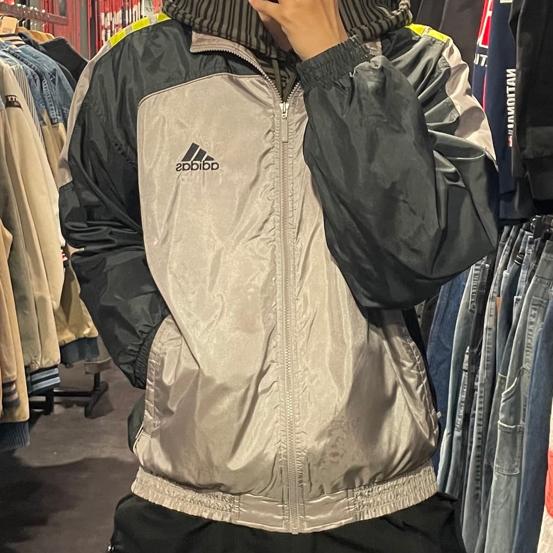 [IM] adidas 아디다스 바람막이 그레이 상품이미지3