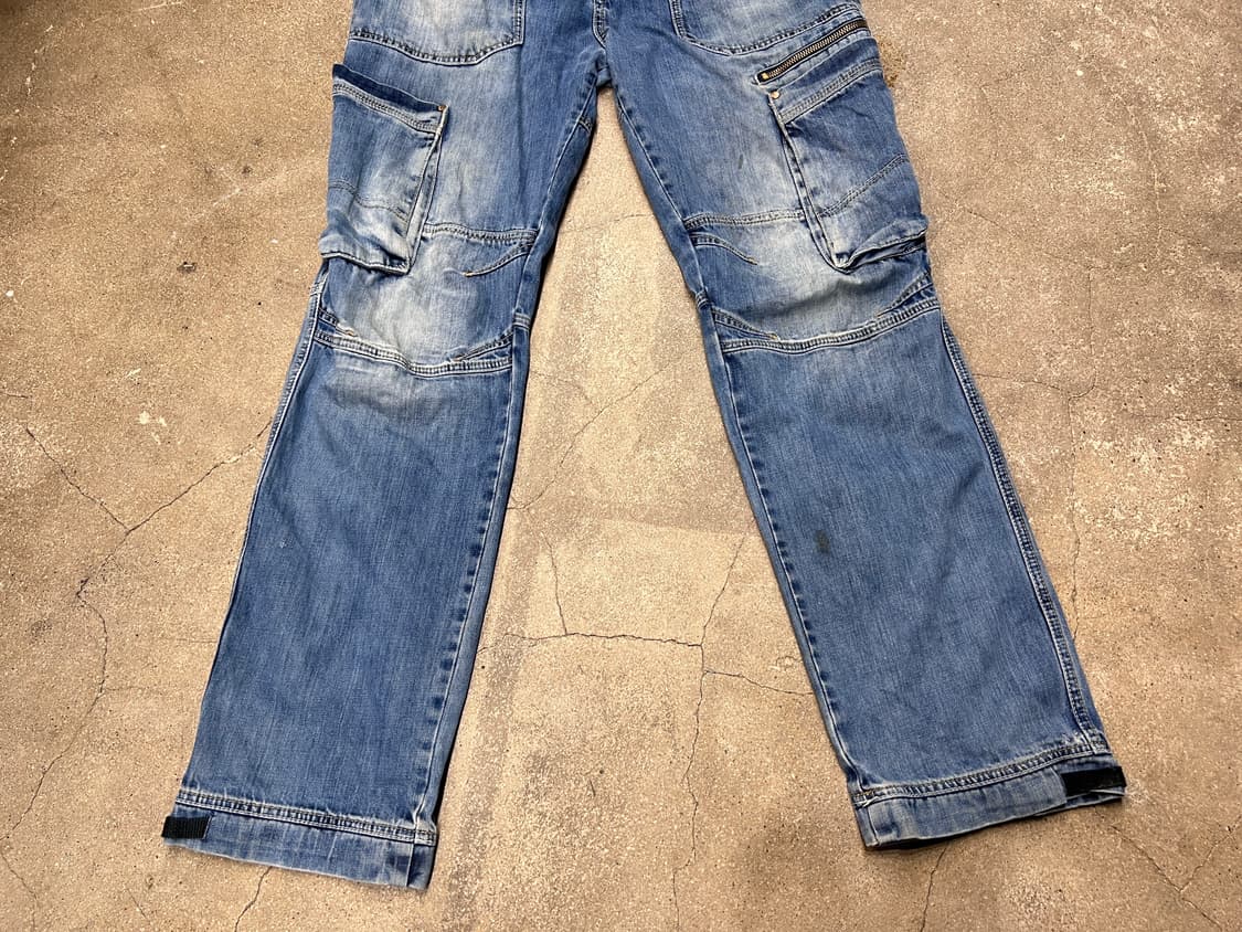 Y2K 유럽 빈티지 카고 데님 팬츠 상품이미지4