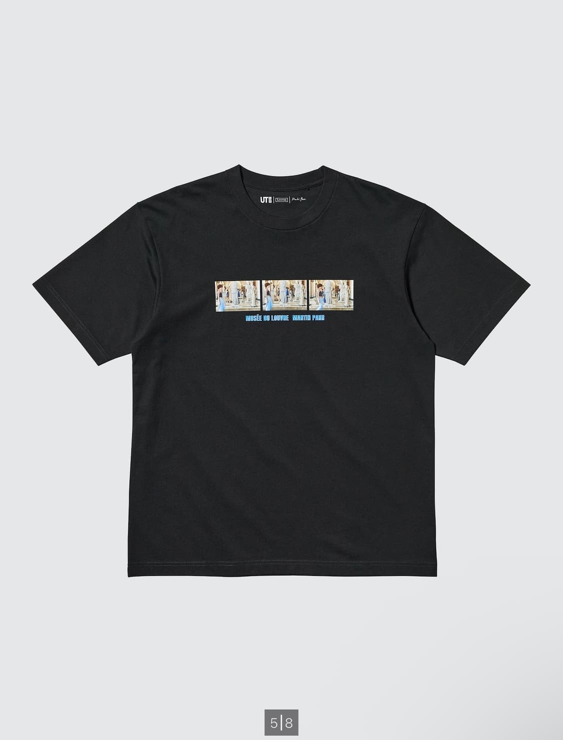 [4XL] 유니클로 루브르 미술관 UT 콜라보 티셔츠 블랙 릴렉스핏 상품이미지1