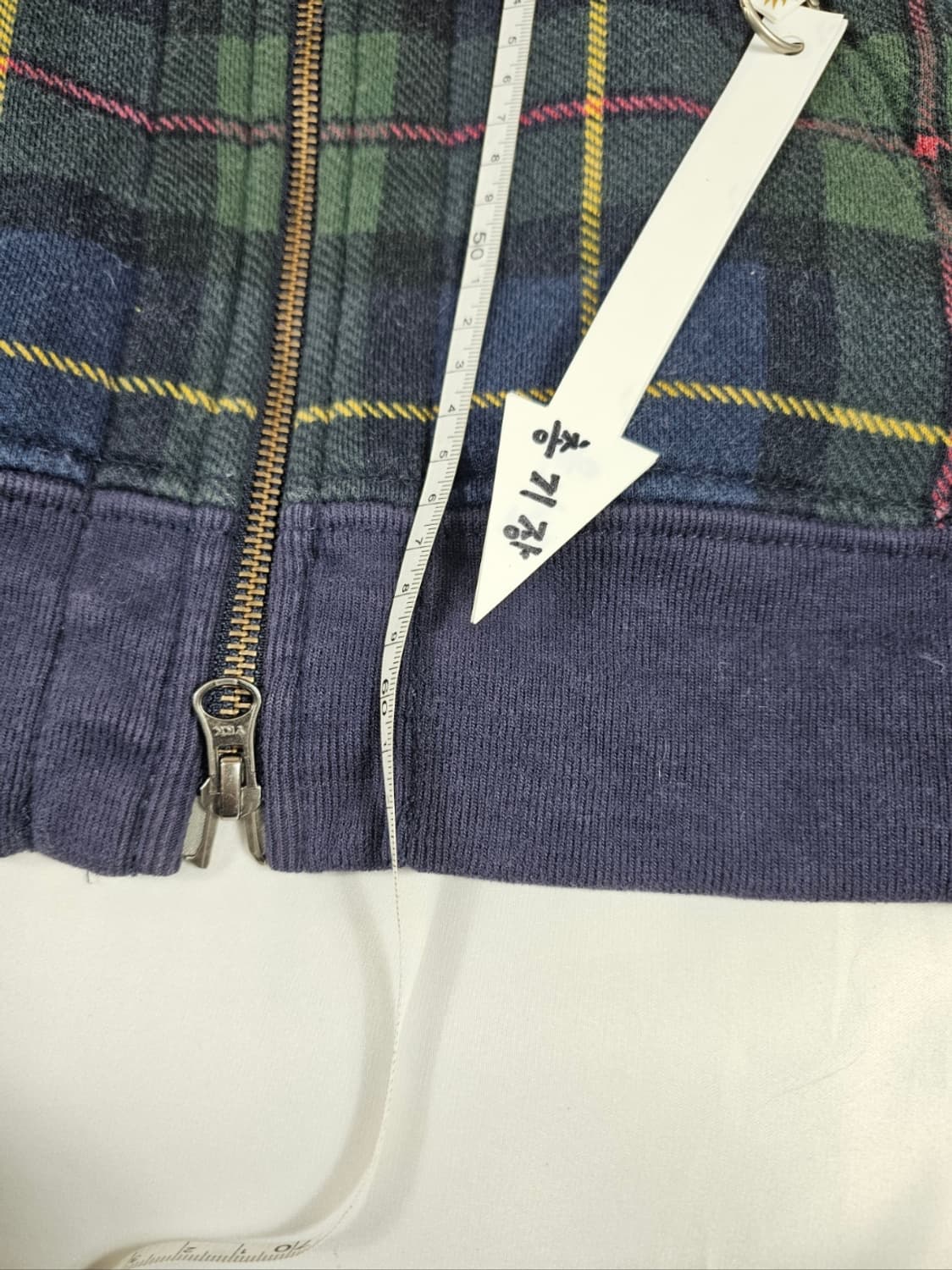 폴로타탄체크빅포니후드집업 상품이미지3