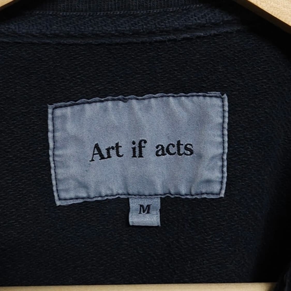 100 Art if acts 아트이프액츠 맨투맨 가먼트다잉 하프집업 상품이미지7