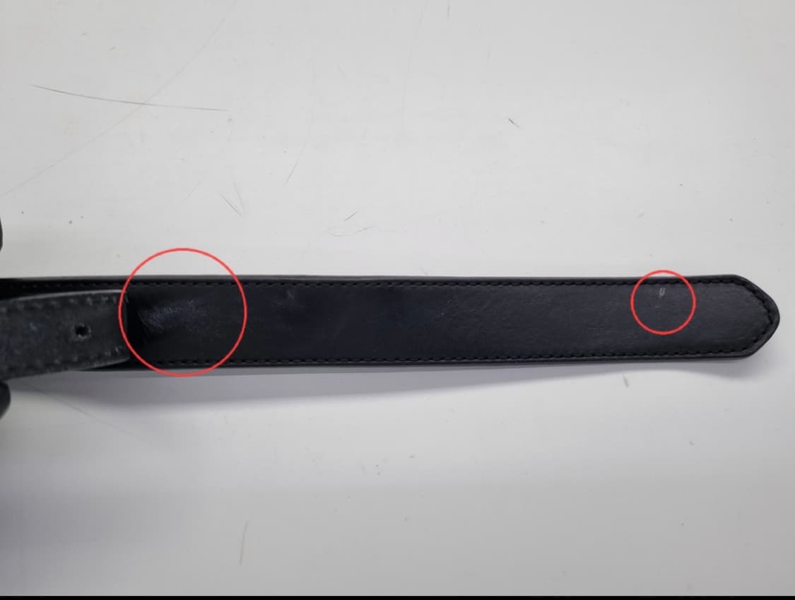 르메르 미니멀 웨스턴 벨트 카우 레더 블랙 85 상품이미지6