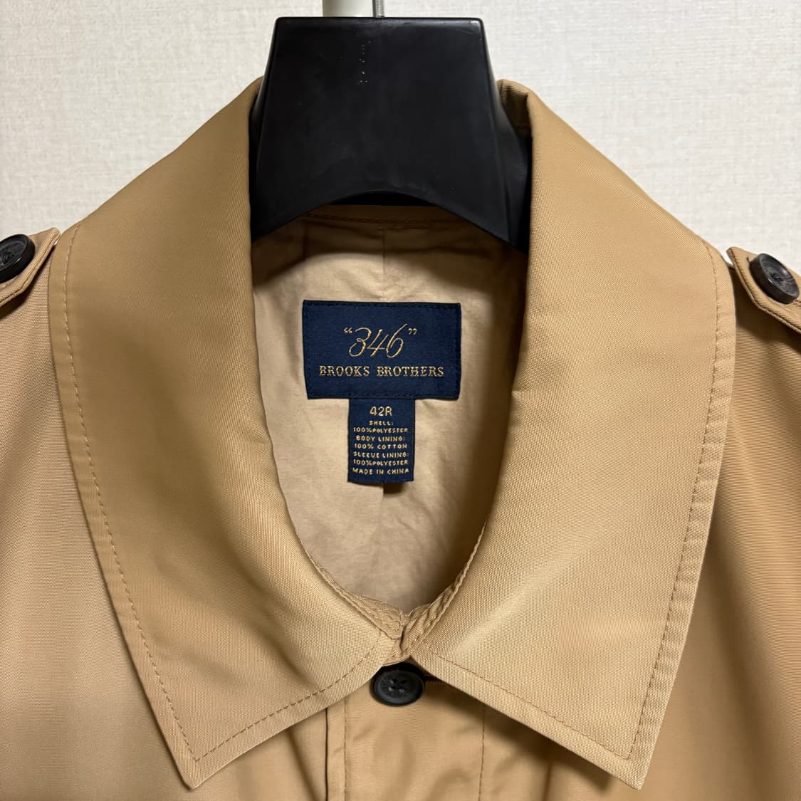 (민트급) 브룩스브라더스 346 싱글 맥코트 / 베이지, 42R 상품이미지4