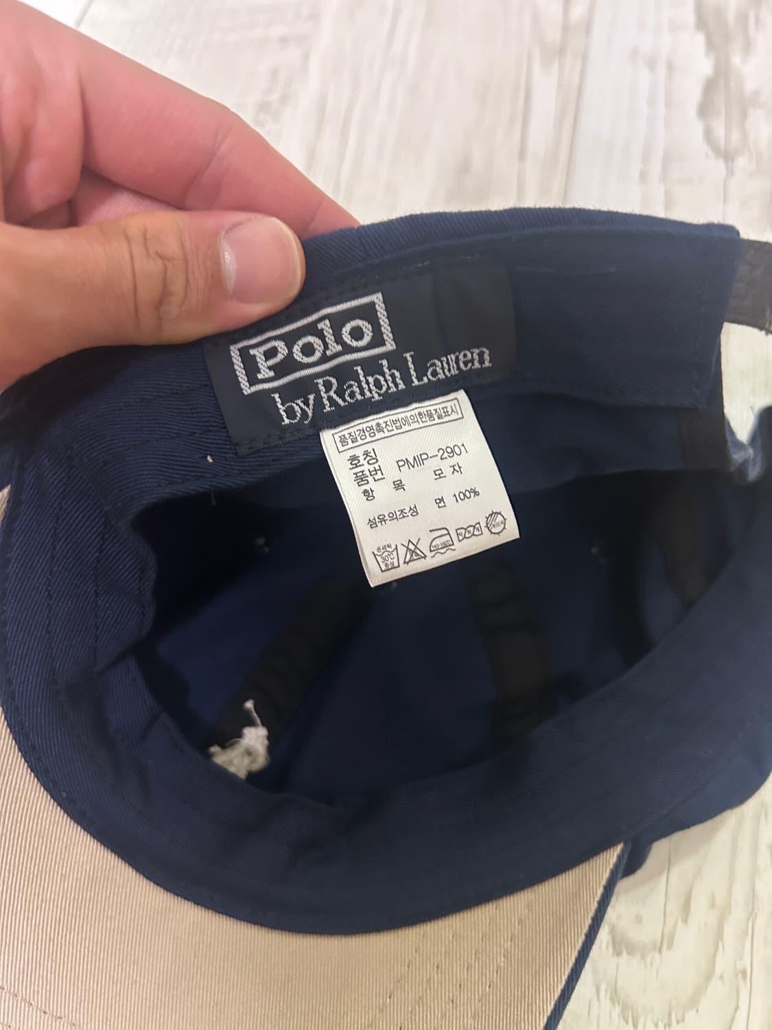 [OS]폴로 랄프로렌 네이비 볼캡 레더 스트랩 상품이미지3