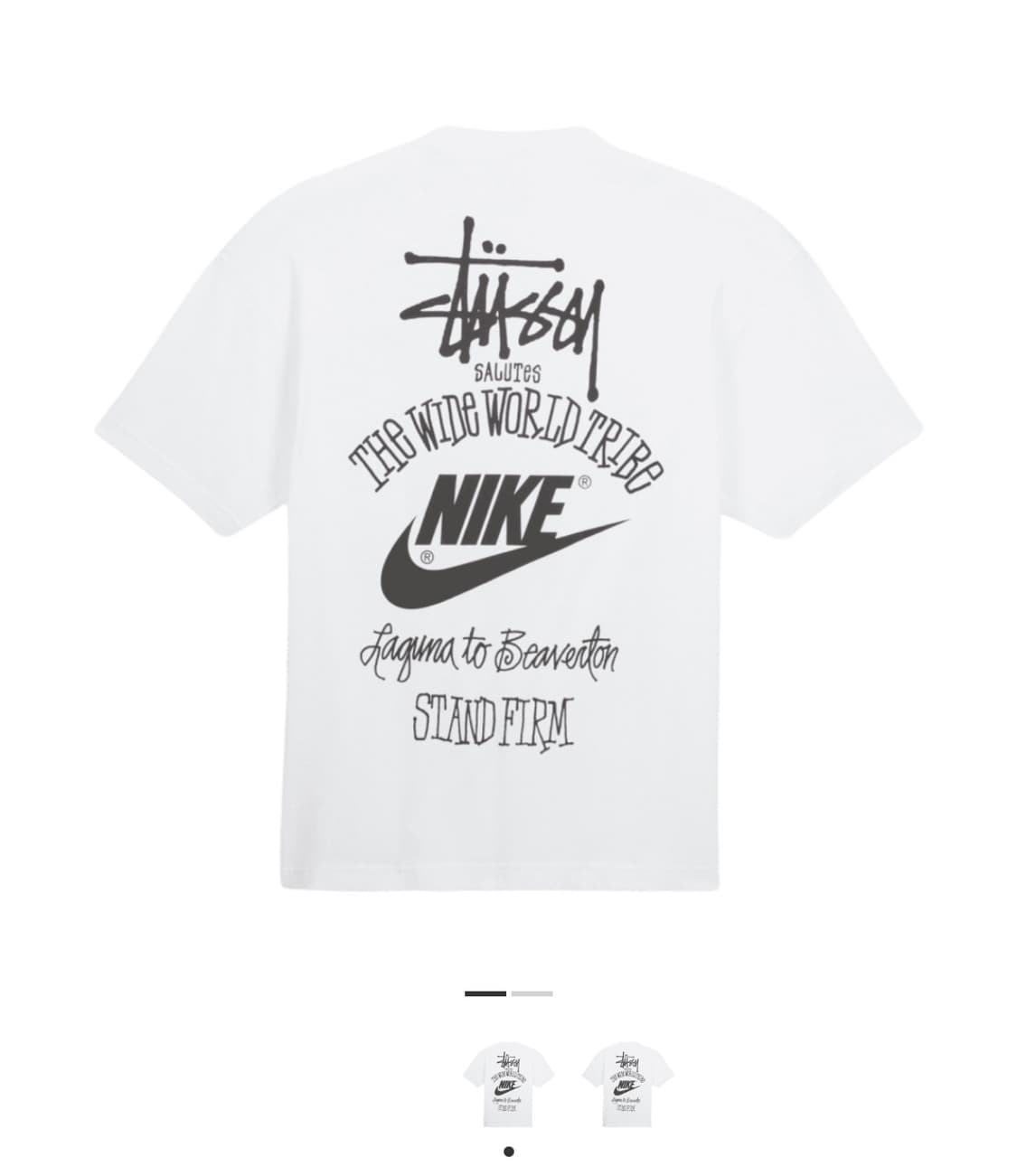 나이키x스투시 티셔츠 상품이미지1