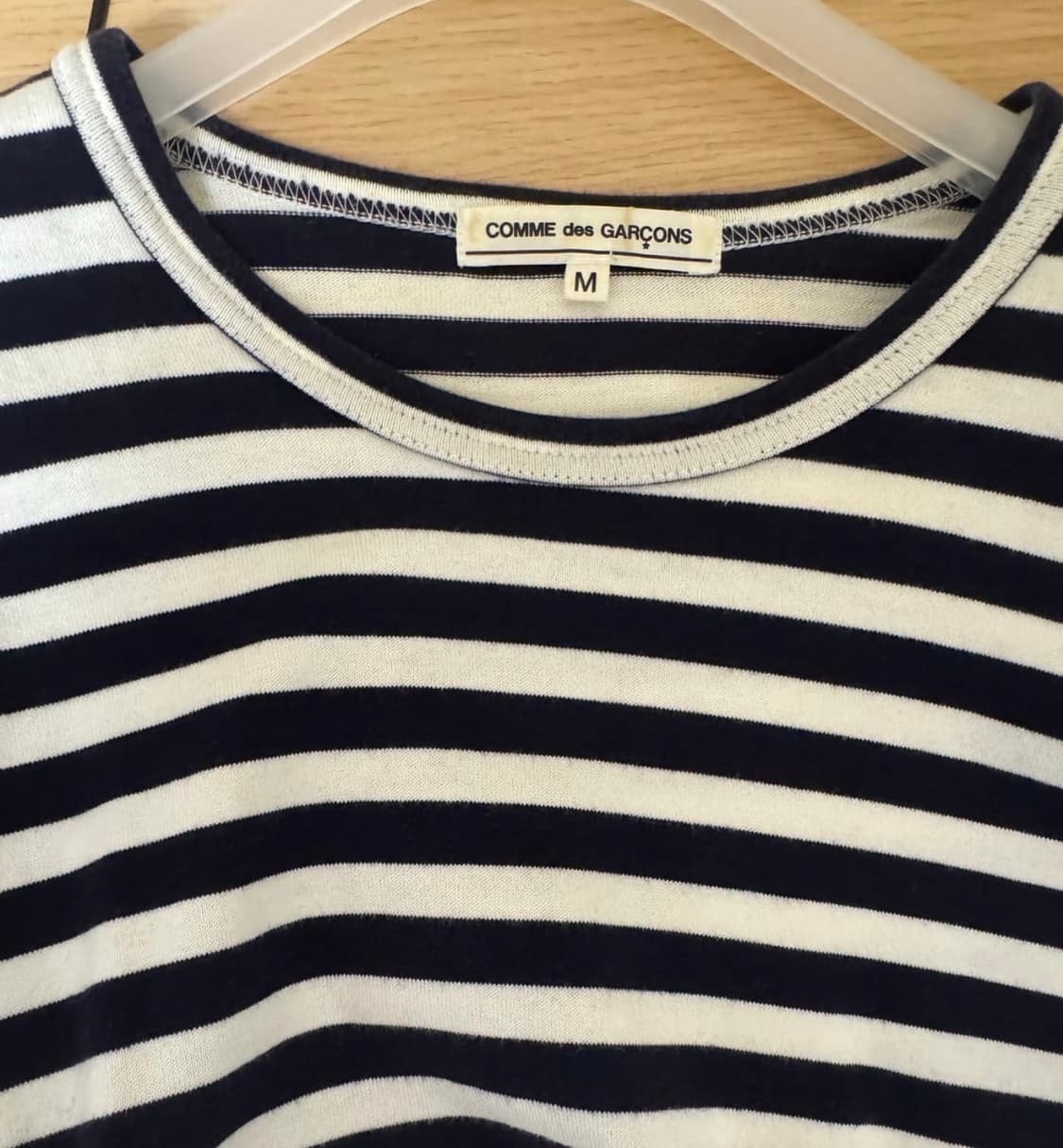 꼼데가르송 스트라이프 긴팔 티셔츠 M 상품이미지3